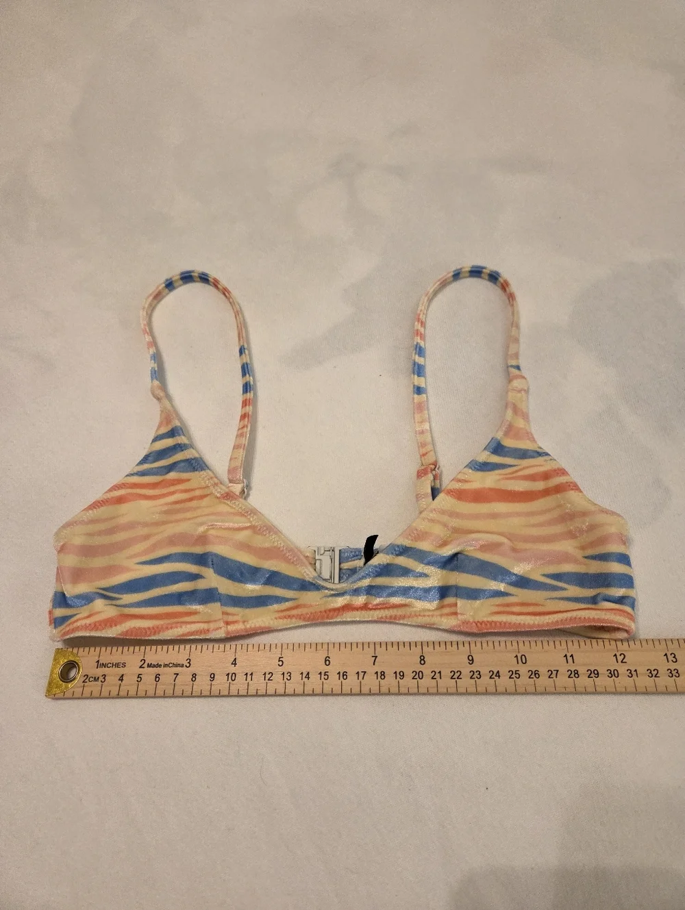 TRIANGL (2) Bikini Tops Maia Zebra Multi Velvet & Aster Terry Coconut Bikini Top
